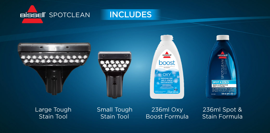 BISSELL SpotClean Quickly Removes Stains Carpets, Rugs, and Upholstery